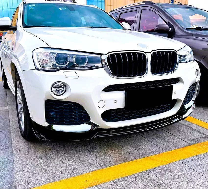BMW X3 F25 Front Splitter M Sport Kit 2010-2017 ABS Gloss Black