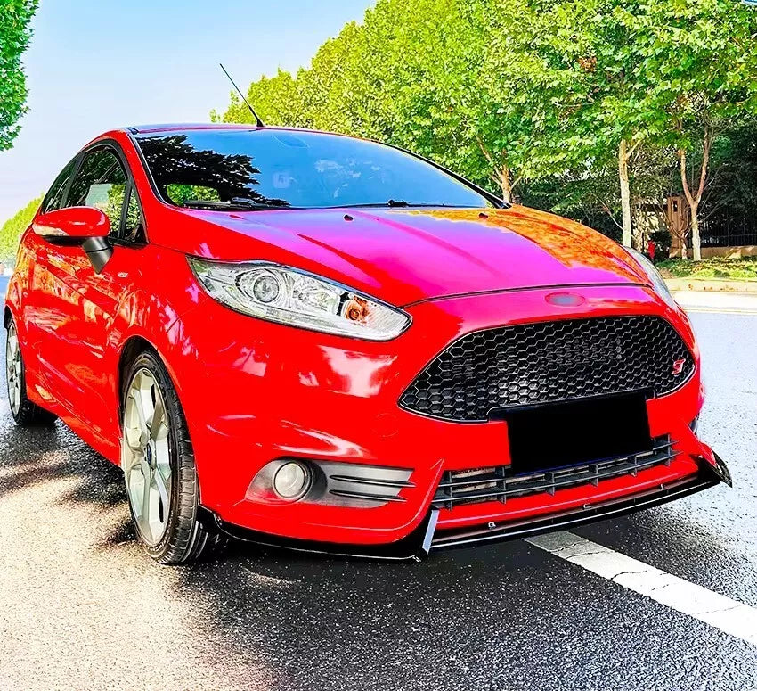 Ford Fiesta ST MK7 Front Splitter Wing Kit 2012-2017 ABS Gloss Black