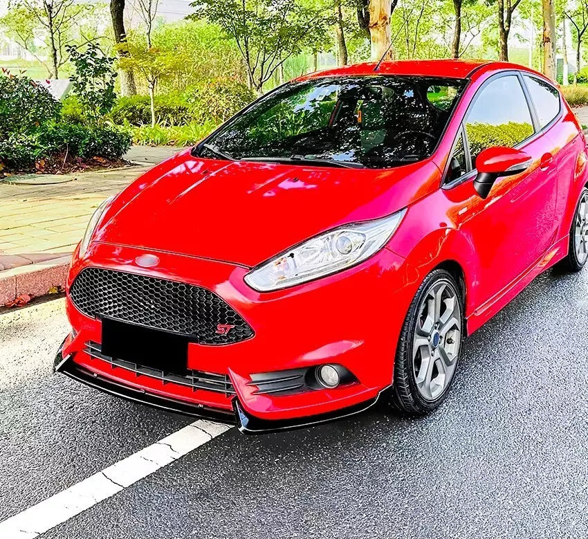 Ford Fiesta ST MK7 Front Splitter Wing Kit 2012-2017 ABS Gloss Black