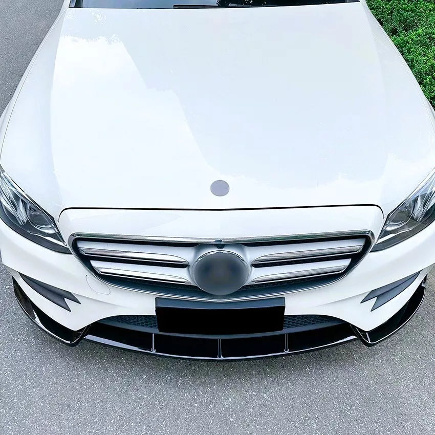 Mercedes E Class W213 AMG Front Splitter 16-20 Gloss Black