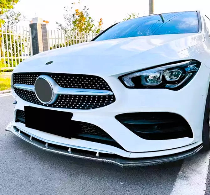 Mercedes CLA W118 C118 AMG Front Splitter 19-24 ABS Gloss Black