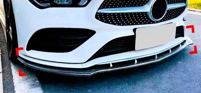 Mercedes CLA W118 C118 AMG Front Splitter 19-24 ABS Gloss Black