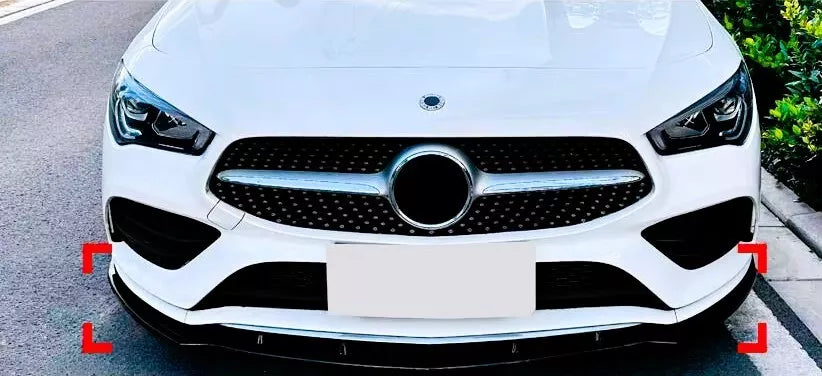 Mercedes CLA W118 C118 AMG Front Splitter 19-24 ABS Gloss Black