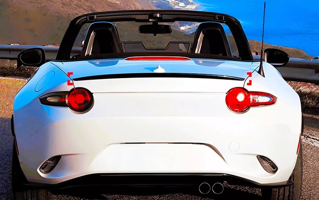 Mazda MX5 Rear Boot Spoiler Lip Wing Kit 2015-2024 ABS Gloss Black