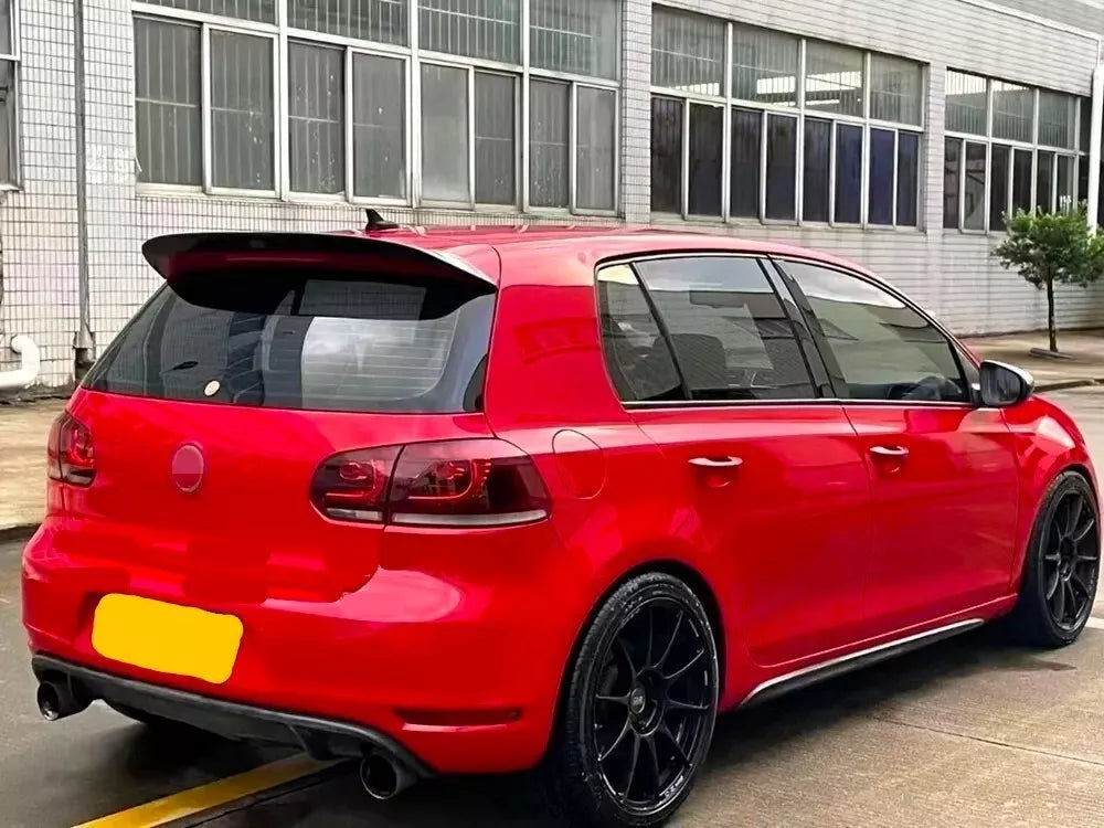 VW Golf MK6 GTD GTI R20 Rear Boot Spoiler 2008-2013 ABS Carbon Fibre