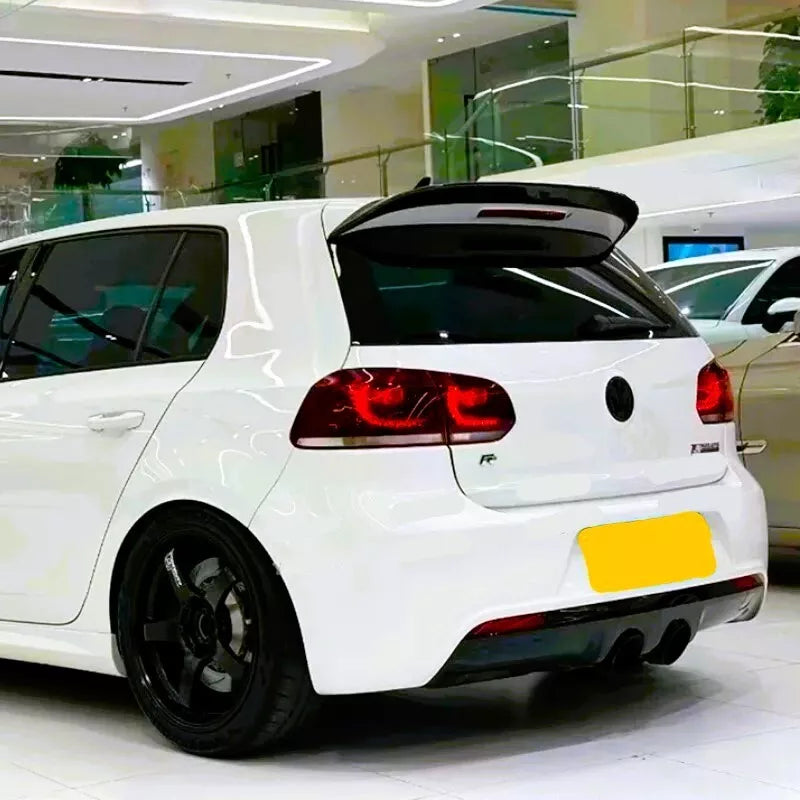 VW Golf MK6 GTD GTI R20 Rear Boot Spoiler 2008-2013 ABS Carbon Fibre