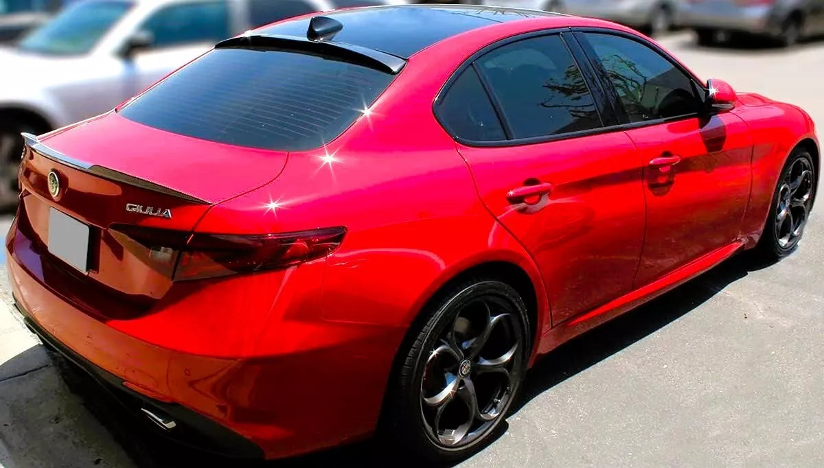 Alfa Romeo Giulia 952 Rear Roof Window Spoiler Lip ABS Carbon Fibre