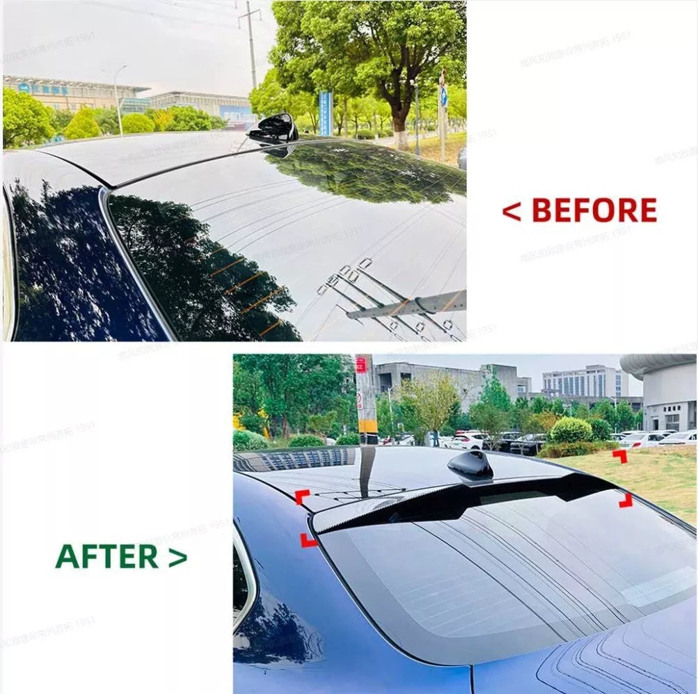 Alfa Romeo Giulia 952 Rear Roof Window Spoiler Lip ABS Carbon Fibre
