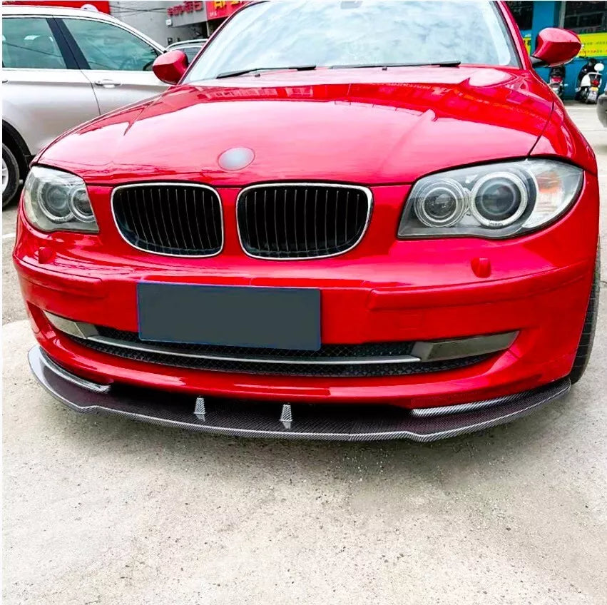 BMW 1 Series E82 E88 Front Splitter Spoiler Lip ABS Carbon Fibre