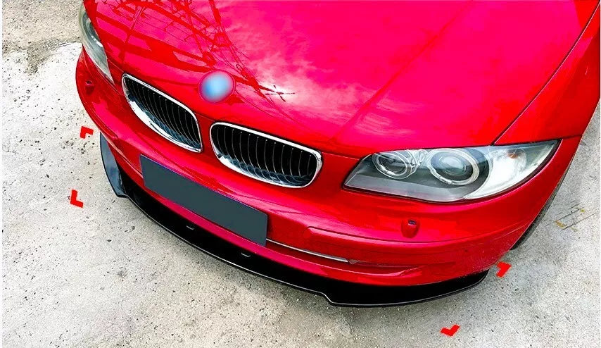 BMW 1 Series E82 E88 Front Splitter Spoiler Lip ABS Carbon Fibre