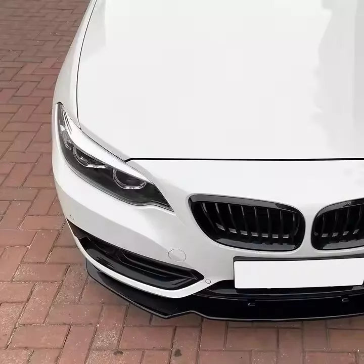 BMW 2 Series F22 F23 Front Splitter Spoiler Lip ABS Gloss Black