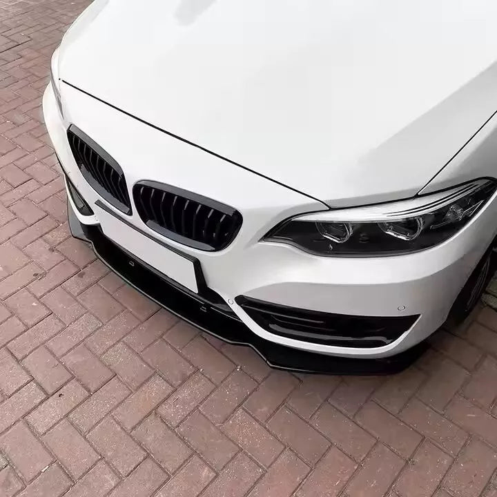 BMW 2 Series F22 F23 Front Splitter Spoiler Lip ABS Gloss Black