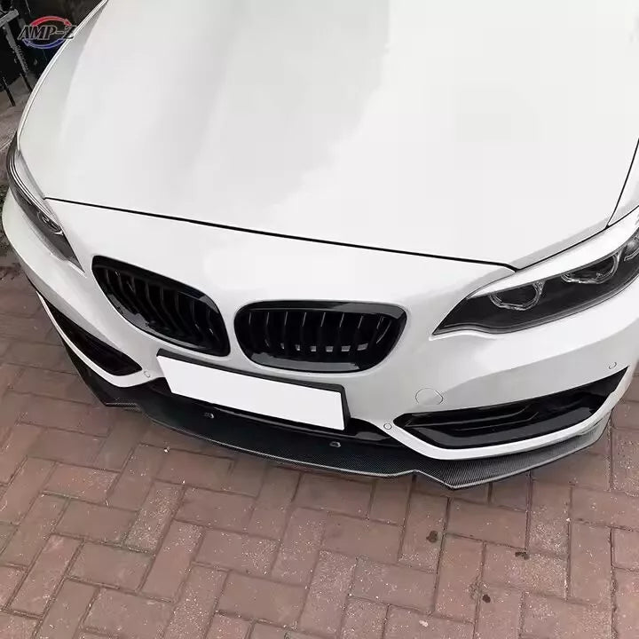BMW 2 Series F22 F23 Front Splitter Spoiler Lip ABS Gloss Black