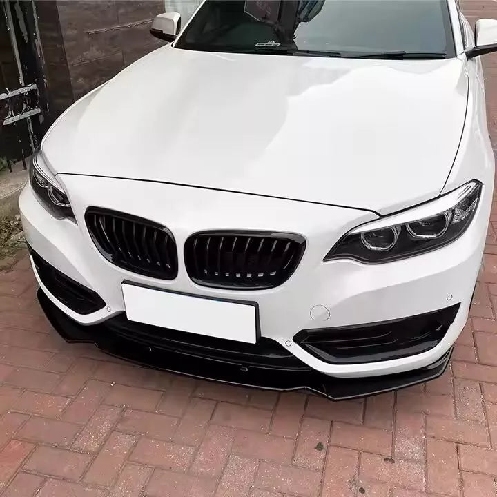 BMW 2 Series F22 F23 Front Splitter Spoiler Lip ABS Gloss Black