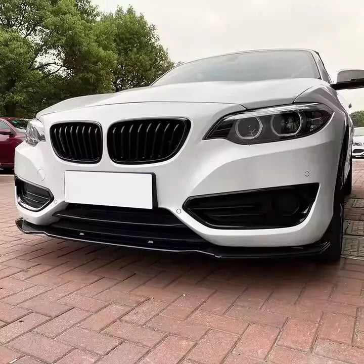BMW 2 Series F22 F23 Front Splitter Spoiler Lip ABS Gloss Black