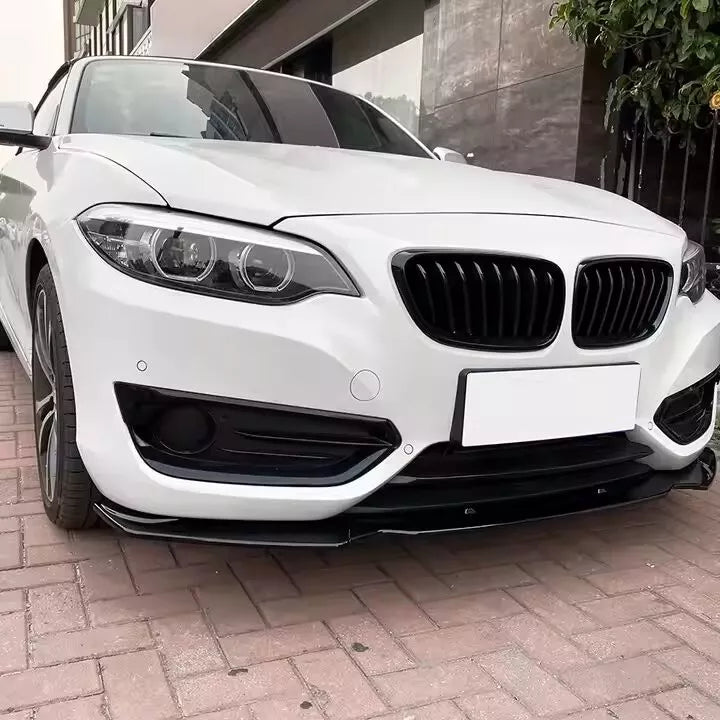 BMW 2 Series F22 F23 Front Splitter Spoiler Lip ABS Gloss Black