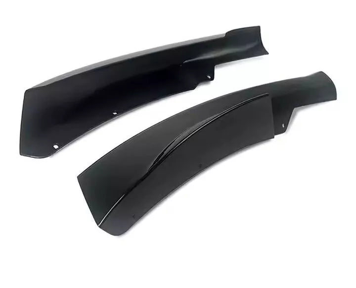 BMW 3 Series E90 E91 LCI Front Corner Splitters ABS Gloss Black