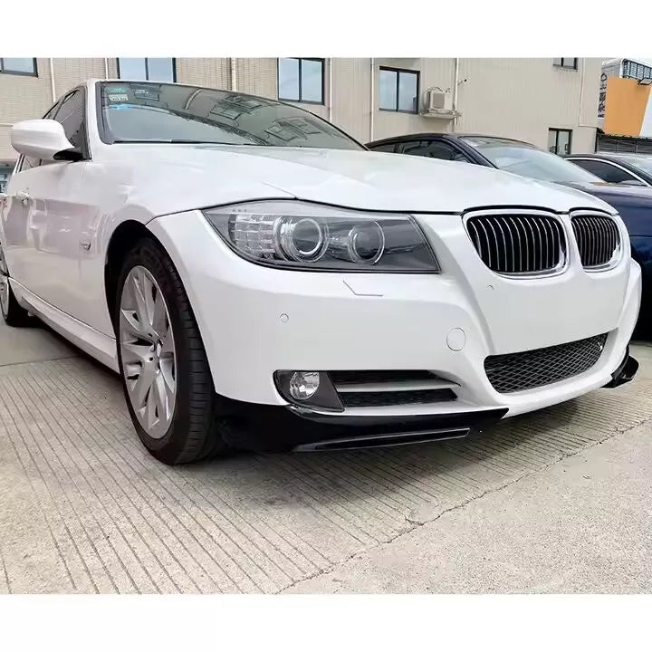 BMW 3 Series E90 E91 LCI Front Corner Splitters ABS Gloss Black