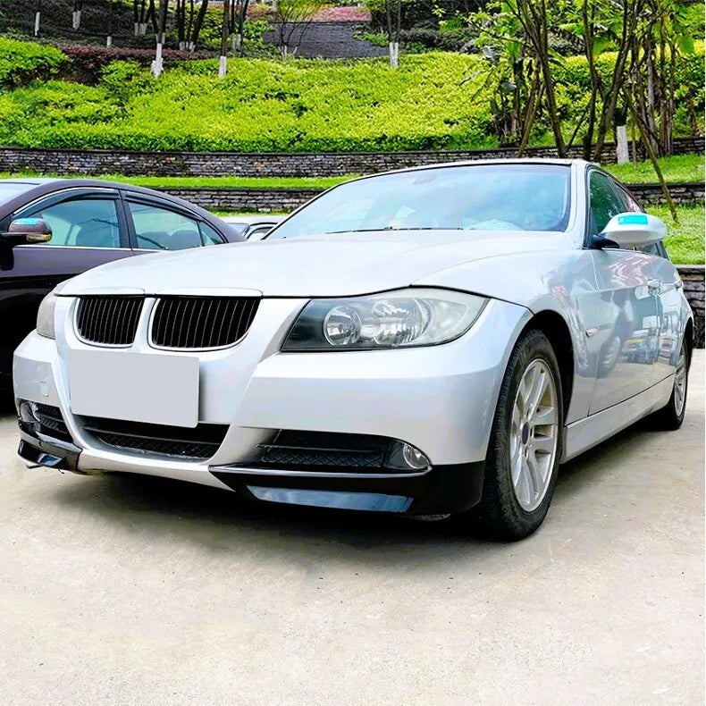 BMW 3 Series E90 E91 PRE-LCI Front Corner Splitters ABS Gloss Black