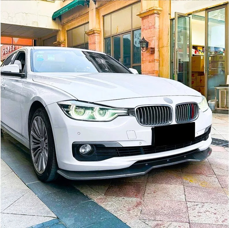 BMW 3 Series F30 F31 Front Splitter M Sport 2011-2019 ABS Gloss Black