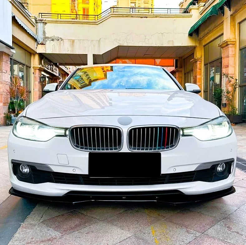 BMW 3 Series F30 F31 Front Splitter M Sport 2011-2019 ABS Gloss Black