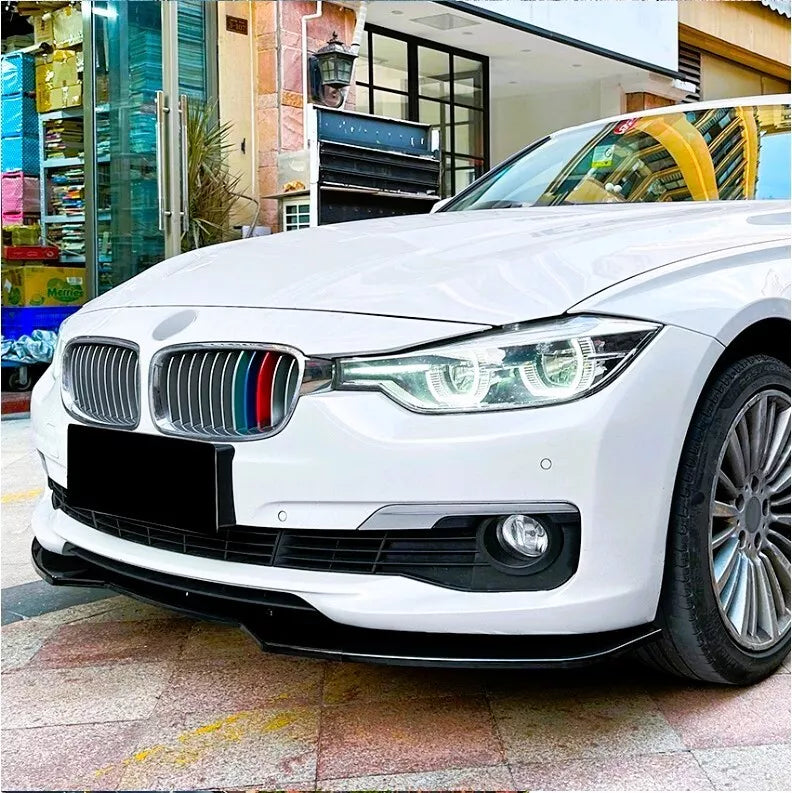 BMW 3 Series F30 F31 Front Splitter M Sport 2011-2019 ABS Gloss Black