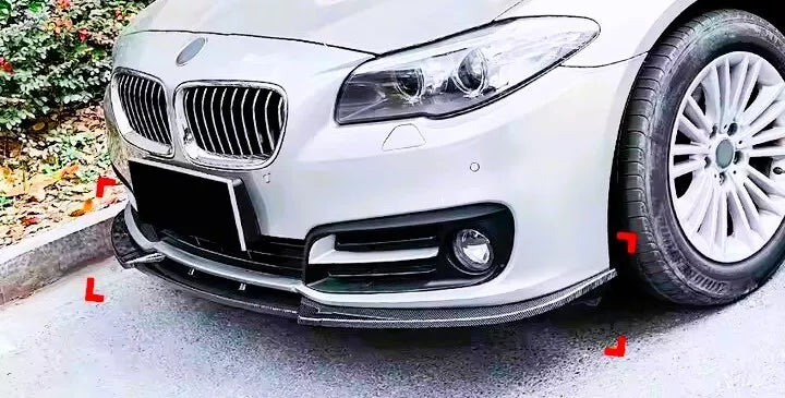 BMW 5 Series F10 F11 Front Splitter NON M Sport 15-17 ABS Gloss Black