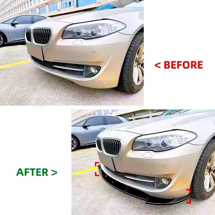 BMW 5 Series F10 F11 Front Splitter NON M Sport 10-14 ABS Gloss Black