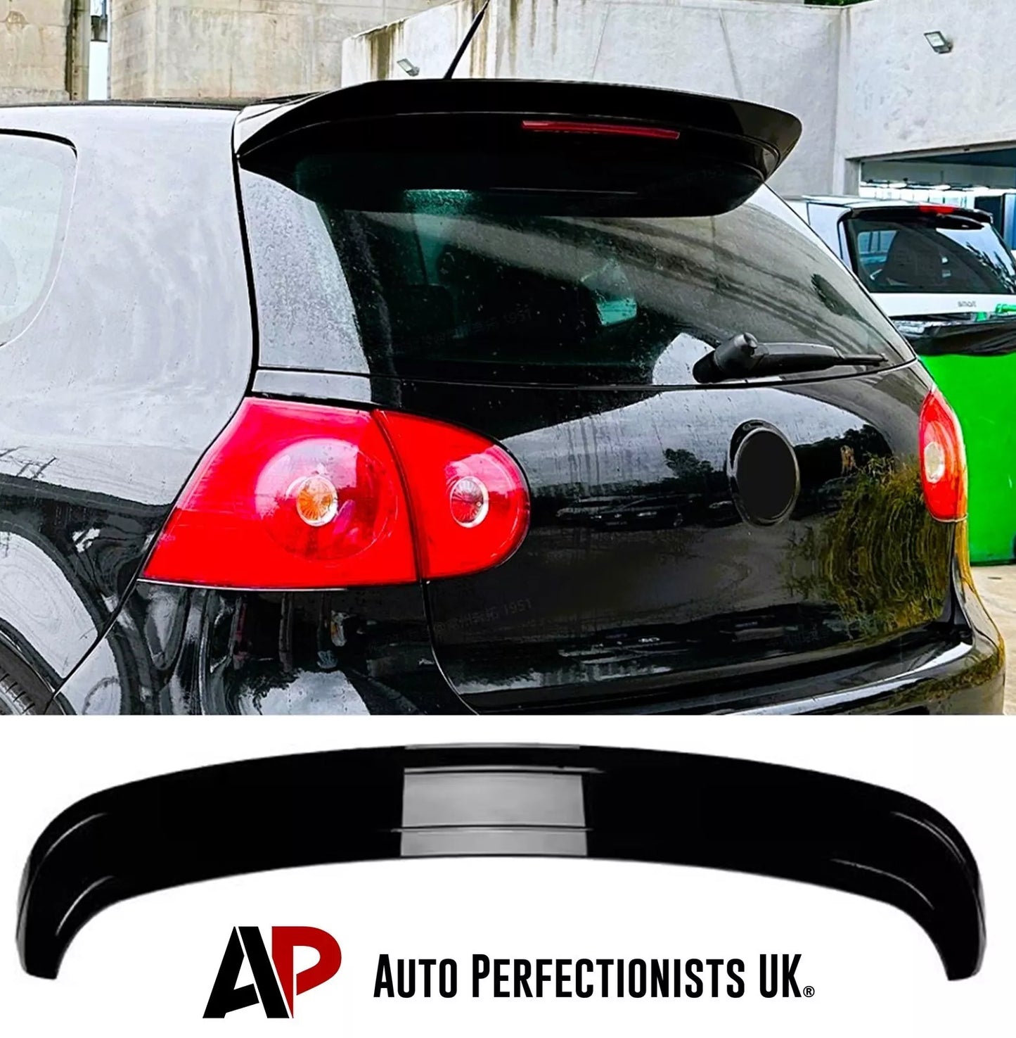 VW Golf MK5 GTI R R32 Rear Roof Spoiler 03-08 ABS Gloss Black