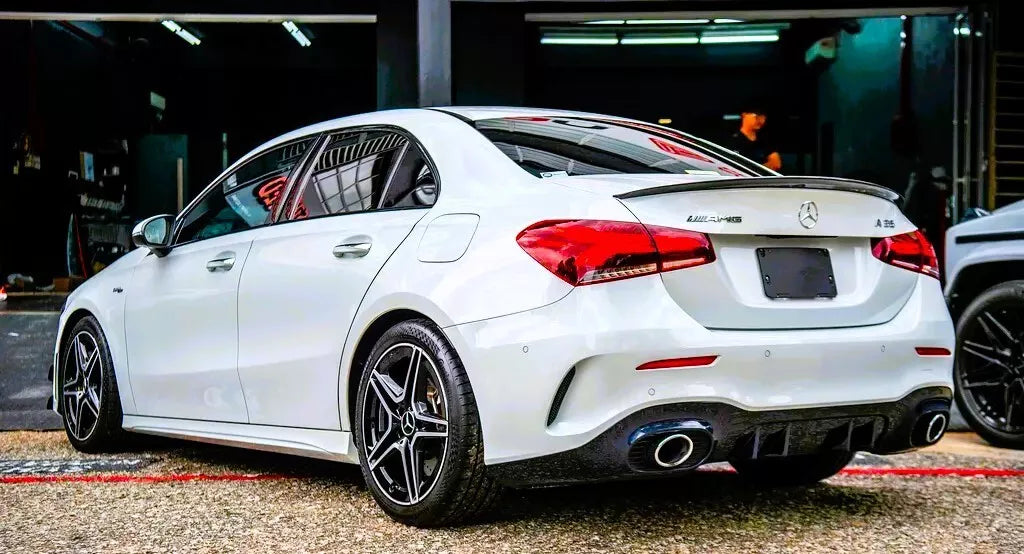 Mercedes A Class V177 Rear Boot Spoiler AMG 2018-2024 ABS Gloss Black