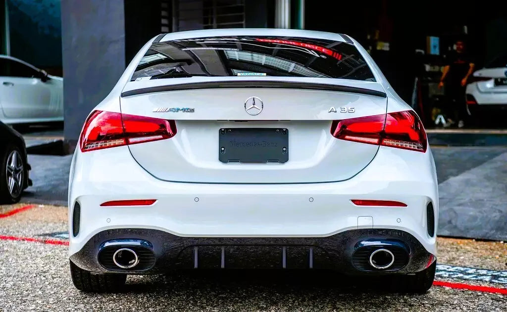 Mercedes A Class V177 Rear Boot Spoiler AMG 2018-2024 ABS Gloss Black