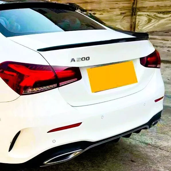 Mercedes A Class V177 Rear Boot Spoiler AMG 2018-2024 ABS Gloss Black