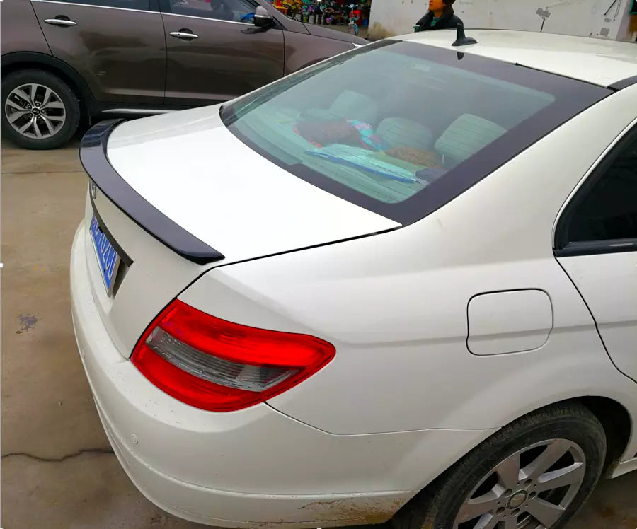 Mercedes C Class W204 Rear Boot Spoiler Wing Body Kit ABS Gloss Black