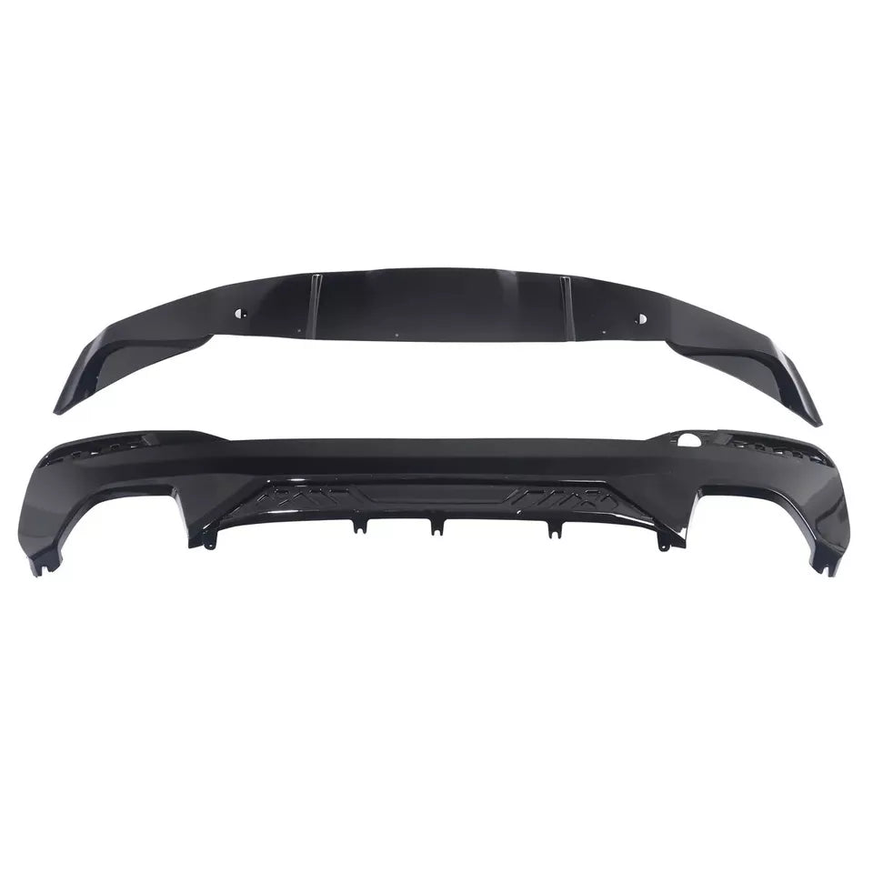 BMW 5 Series G30 Rear Valance Diffuser 2018-20 ABS Gloss Black