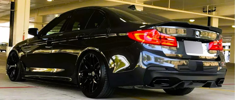 BMW 5 Series G30 Rear Valance Diffuser 2018-20 ABS Gloss Black