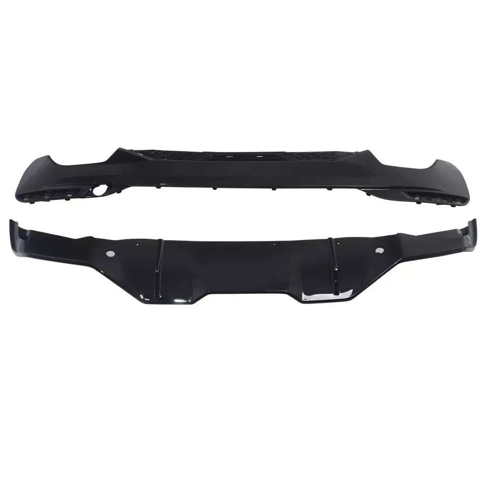 BMW 5 Series G30 Rear Valance Diffuser 2018-20 ABS Gloss Black
