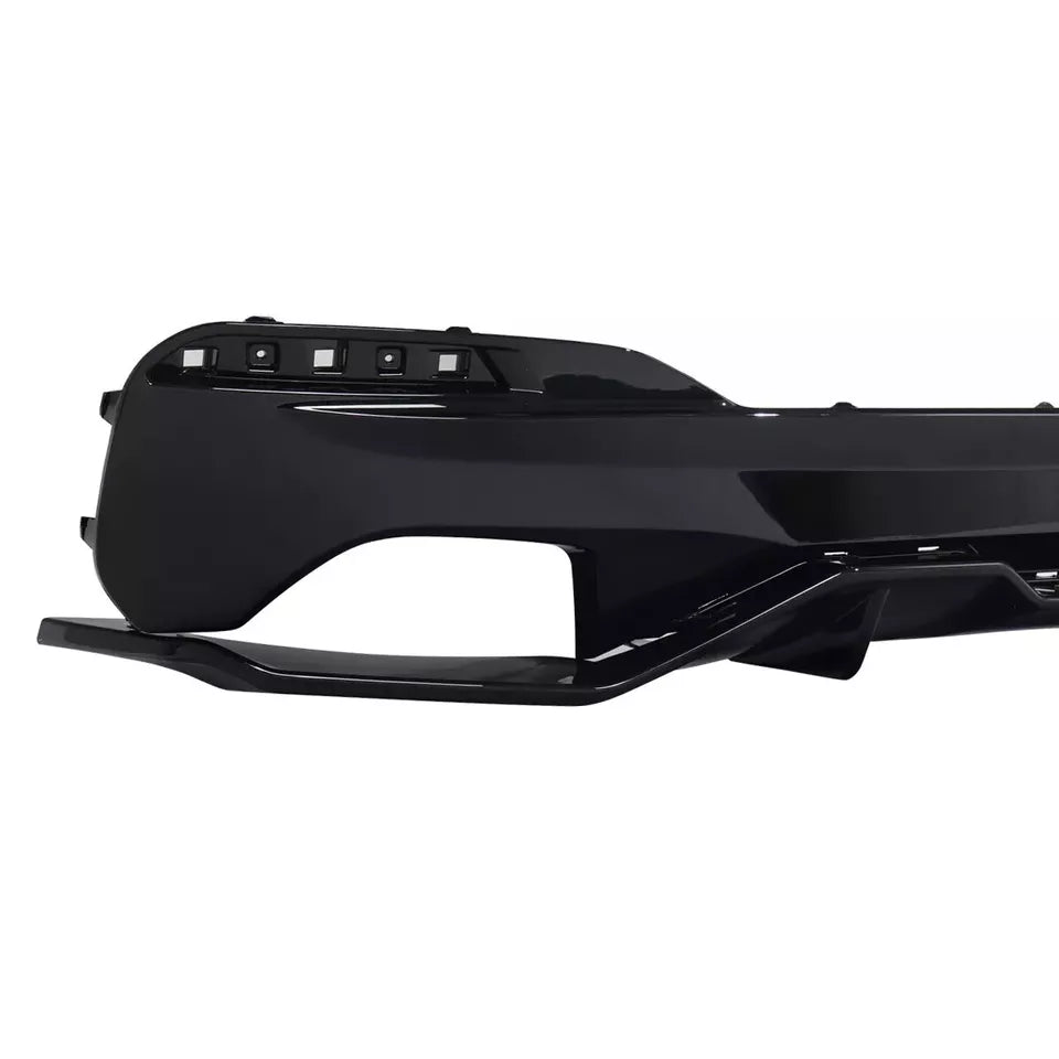 BMW 5 Series G30 Rear Valance Diffuser 2018-20 ABS Gloss Black