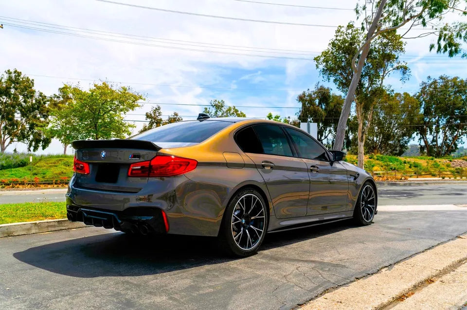 BMW 5 Series G30 Rear Valance Diffuser 2018-2024 ABS Gloss Black