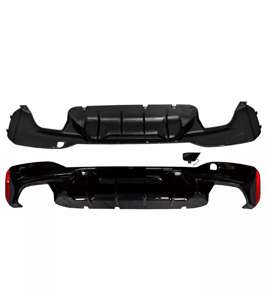 BMW 5 Series G30 Rear Valance Diffuser 2018-2024 ABS Gloss Black