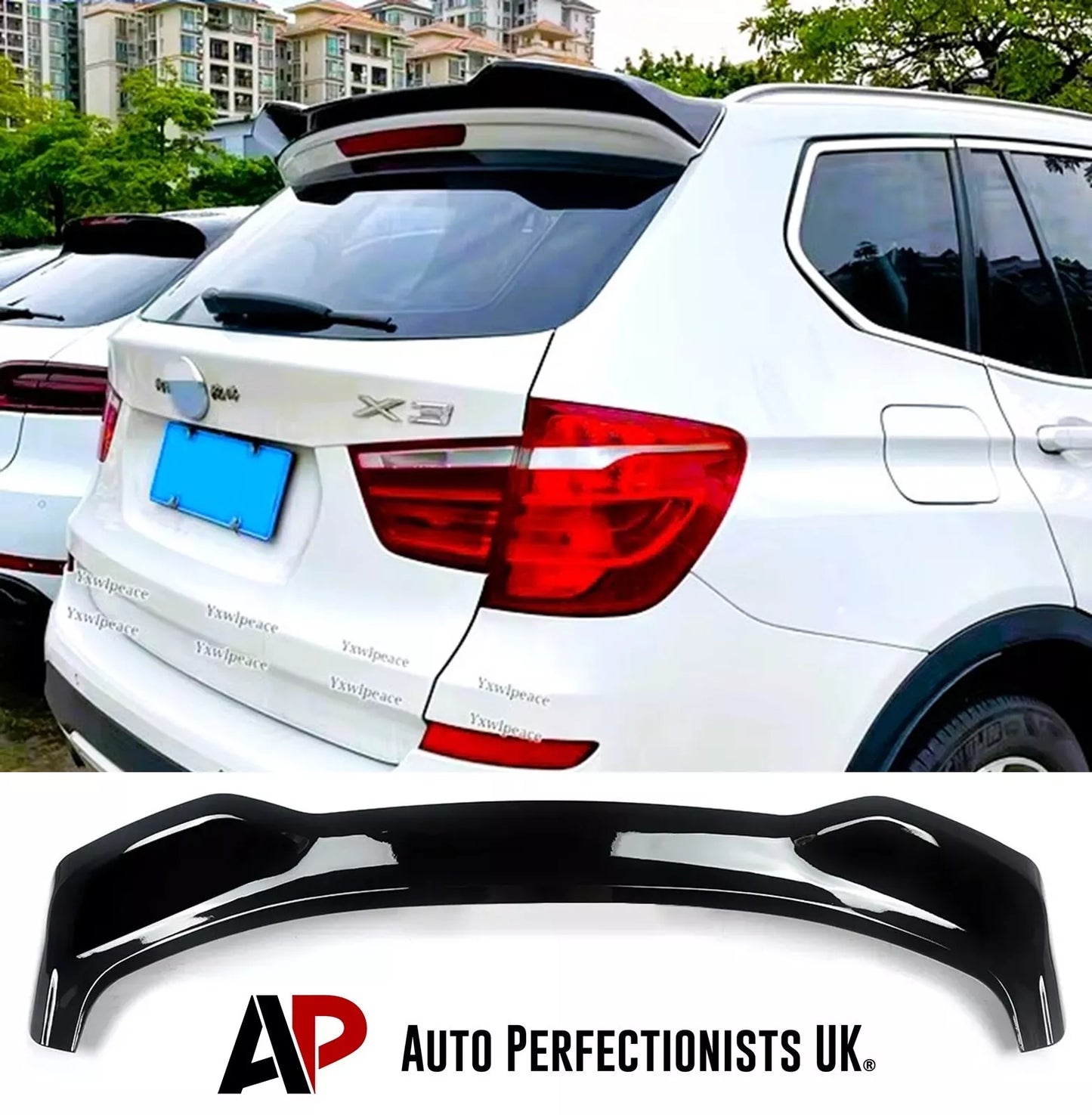 BMW X3 F25 Rear Roof Spoiler Wing M Sport 2010-17 ABS Gloss Black