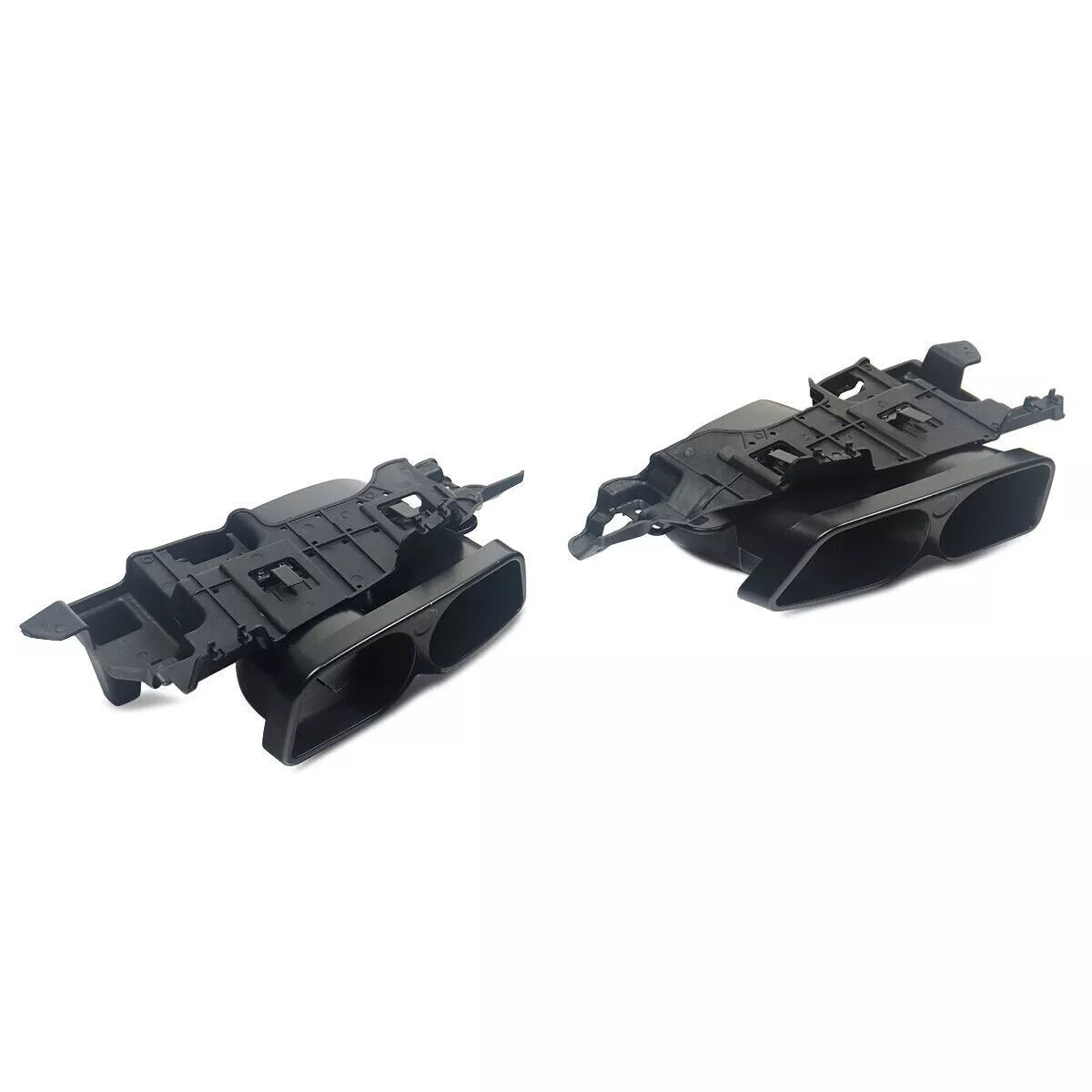 Mercedes C Class W205 AMG Line Rear Diffuser ABS Gloss Black 14-18