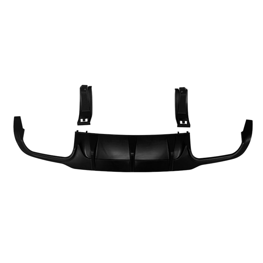 Mercedes C Class C63 AMG Rear Diffuser Valance 2011-15 ABS Gloss Black