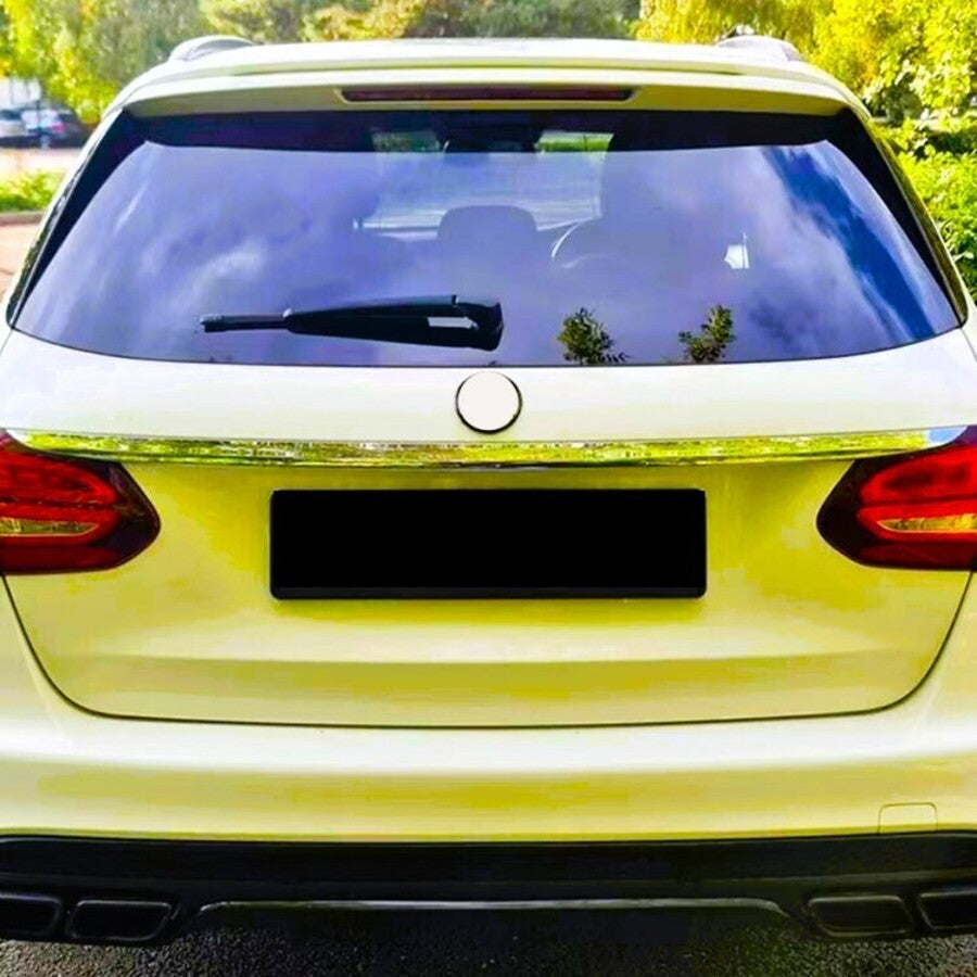 Mercedes C Class W205 Estate Rear Roof Spoiler Wing ABS Gloss Black