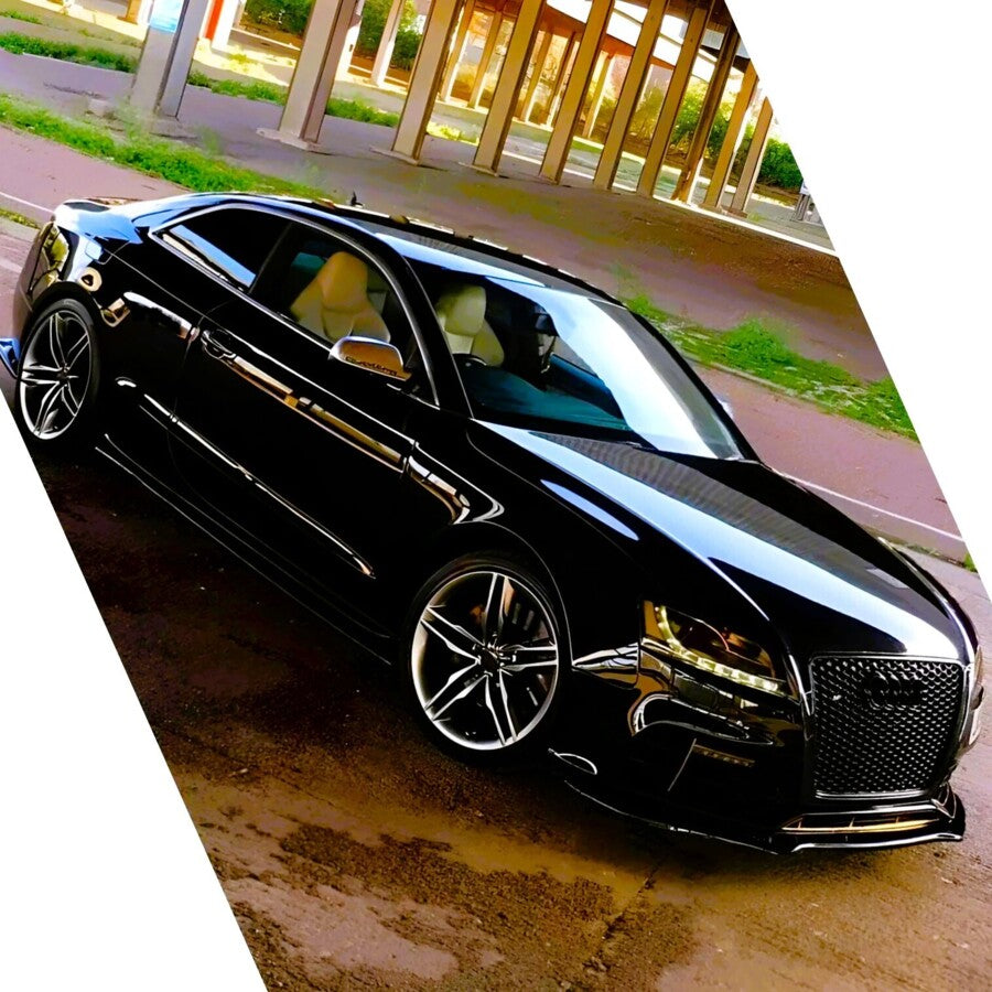 Audi A5 B8 Prefacelift Front Splitter Spoiler 07-11 ABS Carbon Fibre