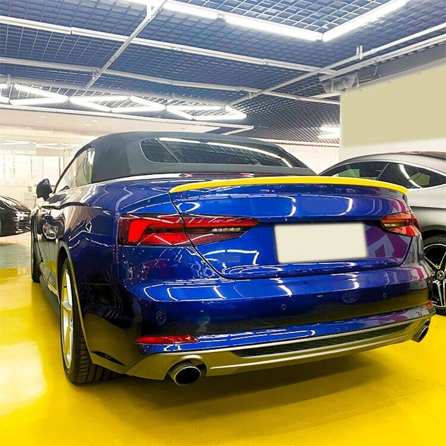 Audi A5 S5 B9 Cabriolet Rear Boot Spoiler Wing ABS Gloss Black