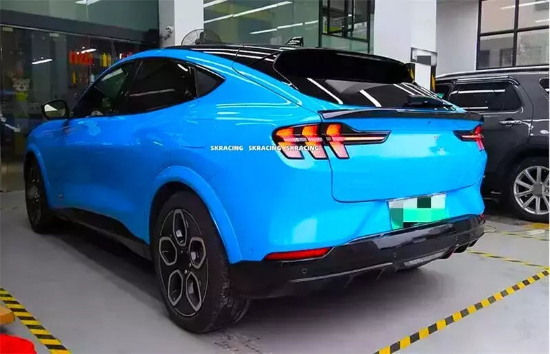 Ford Mustang Mach E Rear M4 Boot Spoiler Wing 2020-24 ABS Gloss Black