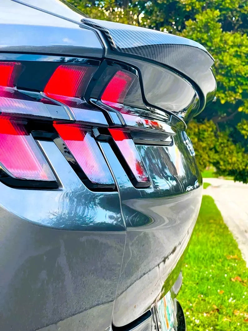 Ford Mustang Mach E Rear M4 Boot Spoiler Wing 2020-24 ABS Gloss Black
