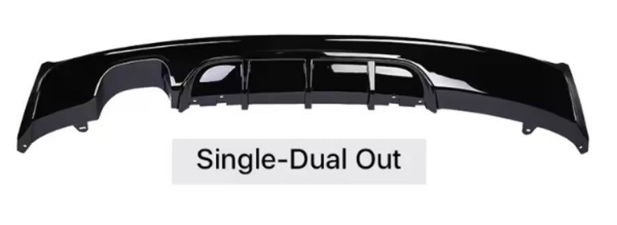 BMW 2 Series F22 Rear Diffuser Valance Bumper 13-21 ABS Gloss Black