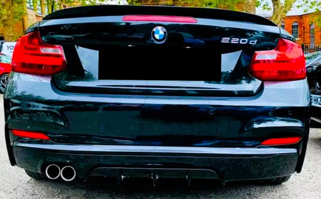 BMW 2 Series F22 F23 Rear Valance Diffuser 13-21 ABS Carbon Fibre