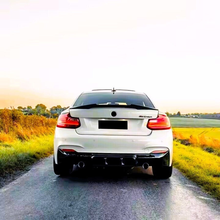 BMW 2 Series F22 F23 Rear Diffuser Valance 13-21 ABS Carbon Fibre
